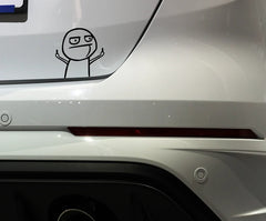 Middle Finger Smilie Emoji Car Sticker Car Decal Sticker Vinyl Social Instagram Friends Dog Cat Kids Gift Gift Idea Tuner