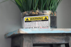 Vehicle Rules Safety Warning Sticker Adhesive Funny Dash Hood JDM 4x4 Off Road Car Truck Vehicle Window Graphic Bumper Decal